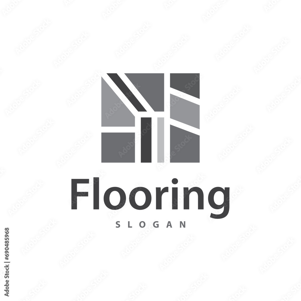 Floor logo simple abstract design home decoration Ceramic tile vector illustration Floor logo simple abstract design home decoration Ceramic tile vector illustration