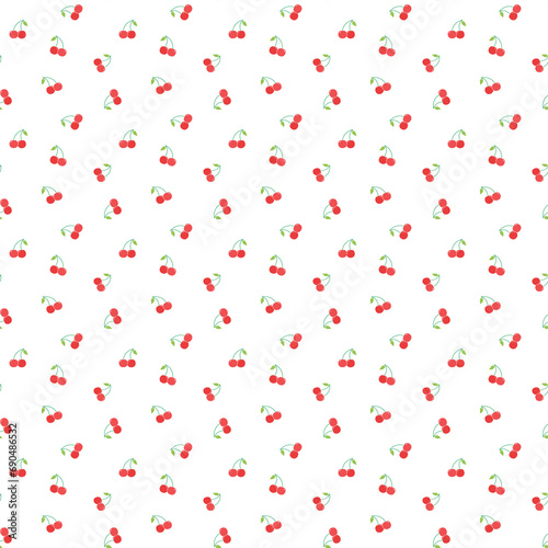 cherry pattern background for design. Colorful background.