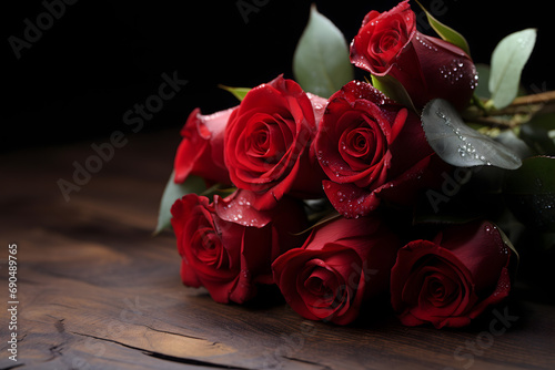 valentines day background  social media background for vday  full of romance cards with love  red rose and candles