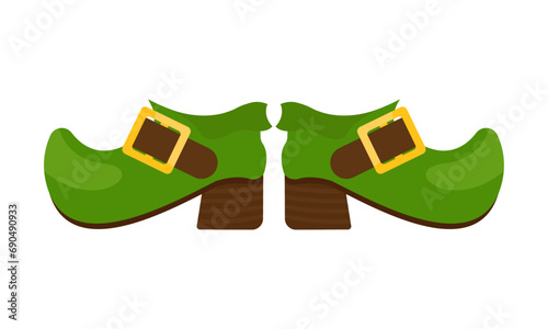 Vector leprechaun shoe boot accessory icon