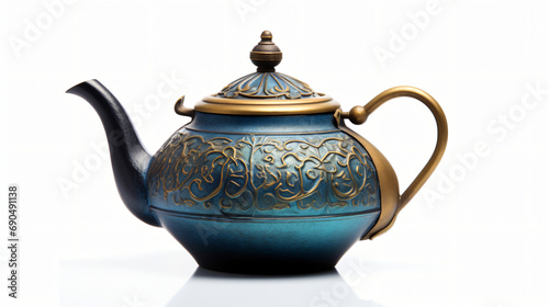 Retro teapot isolated on white background