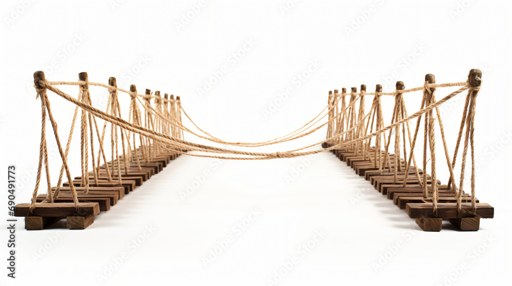 Naklejka premium Rope bridge