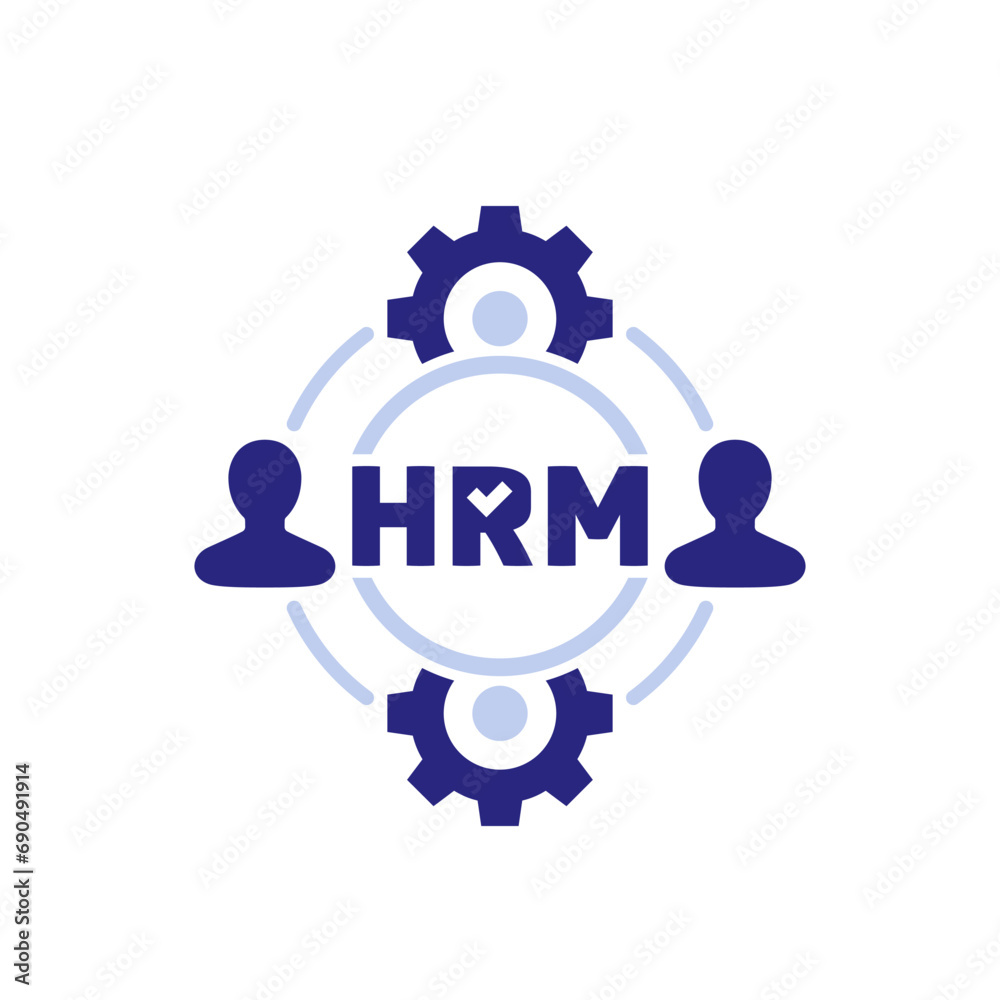 HRM icon, Human Resource Management vector HRM icon, Human Resource Management vector
