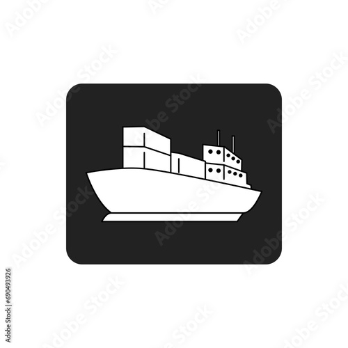 Wallpaper Mural Transport icons - cargo ship icon Torontodigital.ca