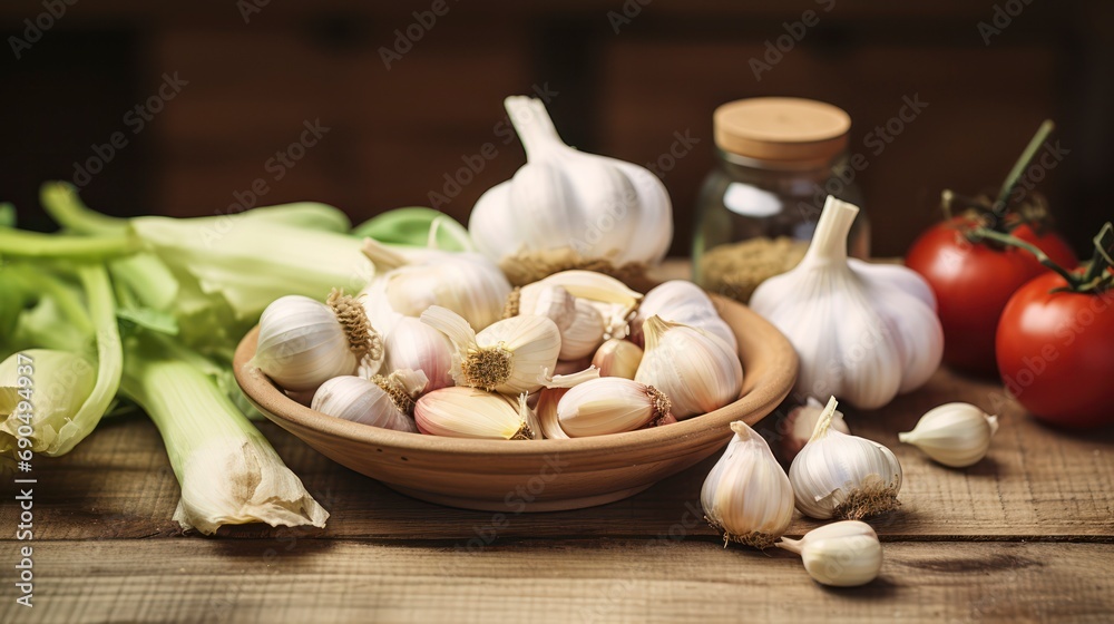 Garlic, the Time-Honored Elixir. Infusing Food with Flavor and Fighting Flu the Natural Way. Generative AI