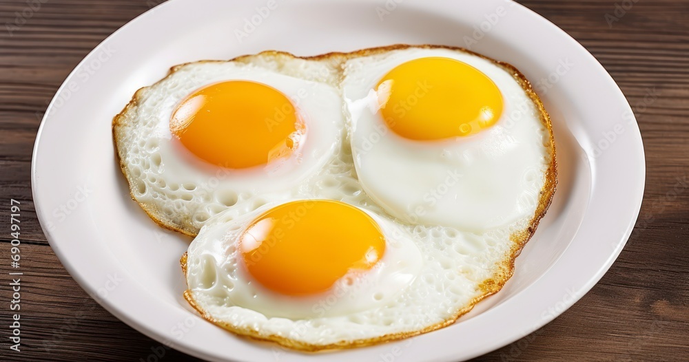The Joy of Starting Your Morning with Nutrient-Rich Fried Eggs for Breakfast. Generative AI The Joy of Starting Your Morning with Nutrient-Rich Fried Eggs for Breakfast. Generative AI