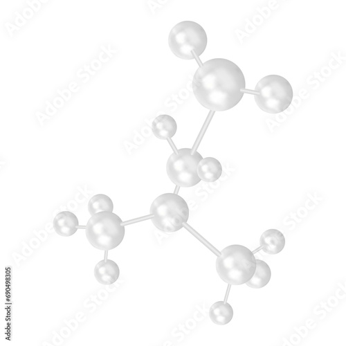 Vector molecule model. hyaluronic acid molecules, chemical science organic molecular structure
