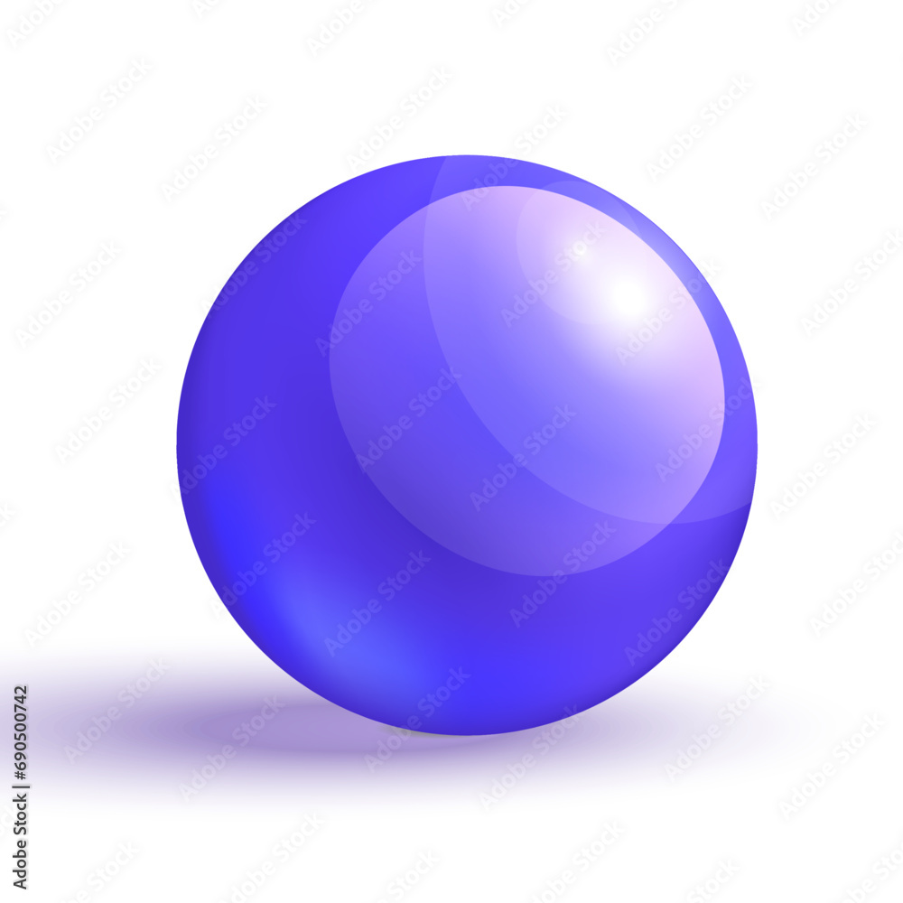 Vector realistic blue bubbles on white background Vector realistic blue bubbles on white background