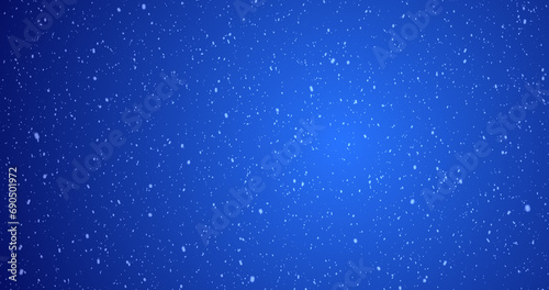 Elegant realistic snowfall animation with a colorful gradient background for the holiday and festive season, Christmas, winter, and New Year. White snowflakes falling on empty gradient bg. photo