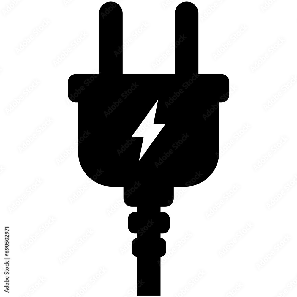 Electric plug icon isolated on transparent background. Electric plug icon isolated on transparent background.