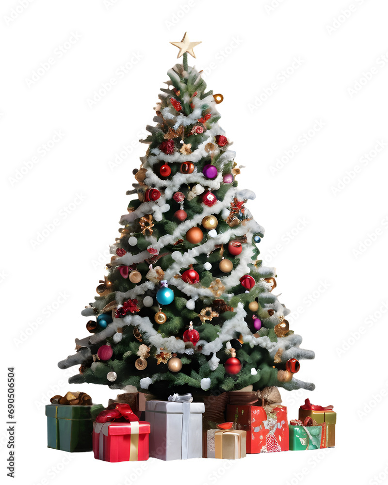 Christmas tree, Illustration by Generative Ai Christmas tree, Illustration by Generative Ai