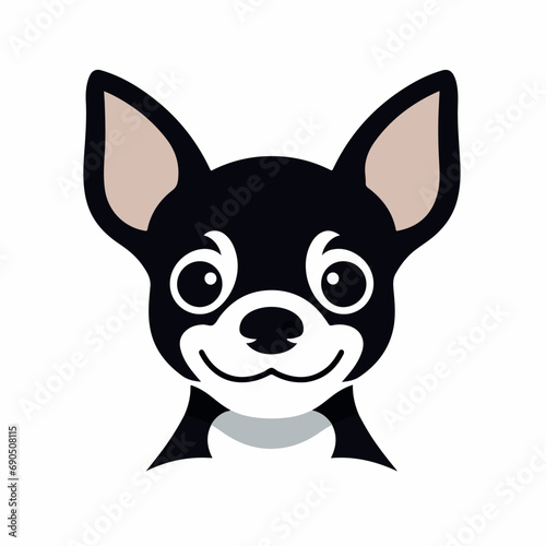 Chihuahua in cartoon  doodle style. Isolated 2d vector illustration in logo  icon  sketch style  Eps 10. AI Generative