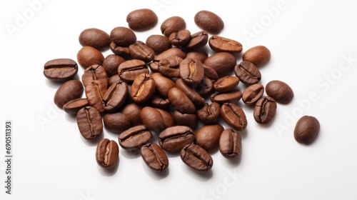  a pile of coffee beans sitting next to each other on top of a white surface with lots of coffee beans on top of it.