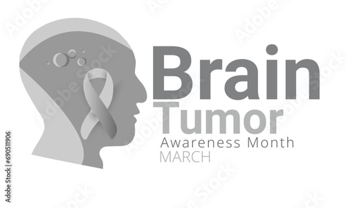 Brain Tumor Awareness Month. background, banner, card, poster, template. Vector illustration.