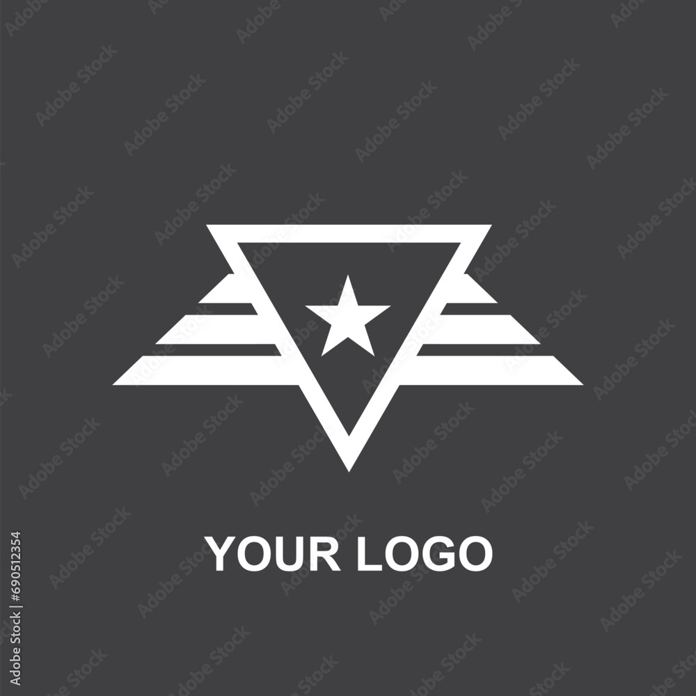 Obraz premium star wings logo