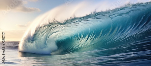 Ideal wave captured in Indian Ocean. © AkuAku
