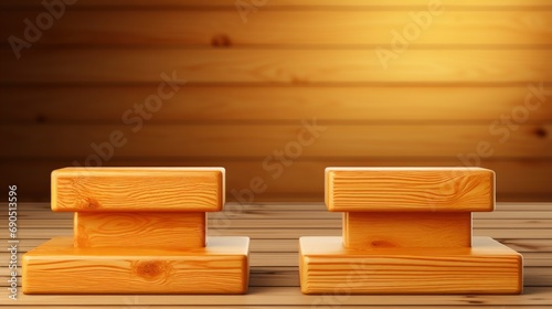3D Background Wood Podium Display Natural, Flat Design Style, Pop Art , Wallpaper Pictures, Background Hd