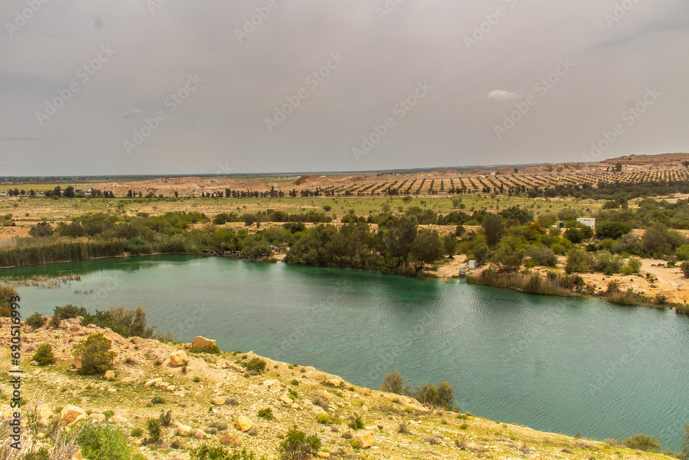The Majestic El Haouareb Dam in Kairouan, Tunisia