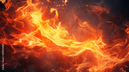  a close up of a fire with bright orange and yellow flames coming out of the top of the flames and on to the bottom of the bottom of the fire is a black background.