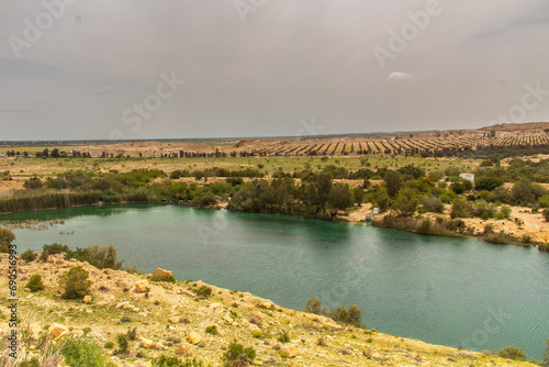 The Majestic El Haouareb Dam in Kairouan  Tunisia