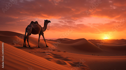 Camel on desert © Daniel
