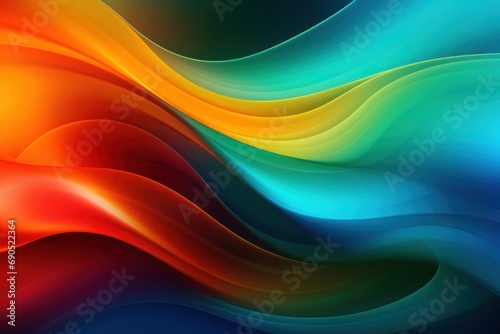 a close up of a colorful background with a wave of colors in the middle of the image and a black background in the middle of the image.