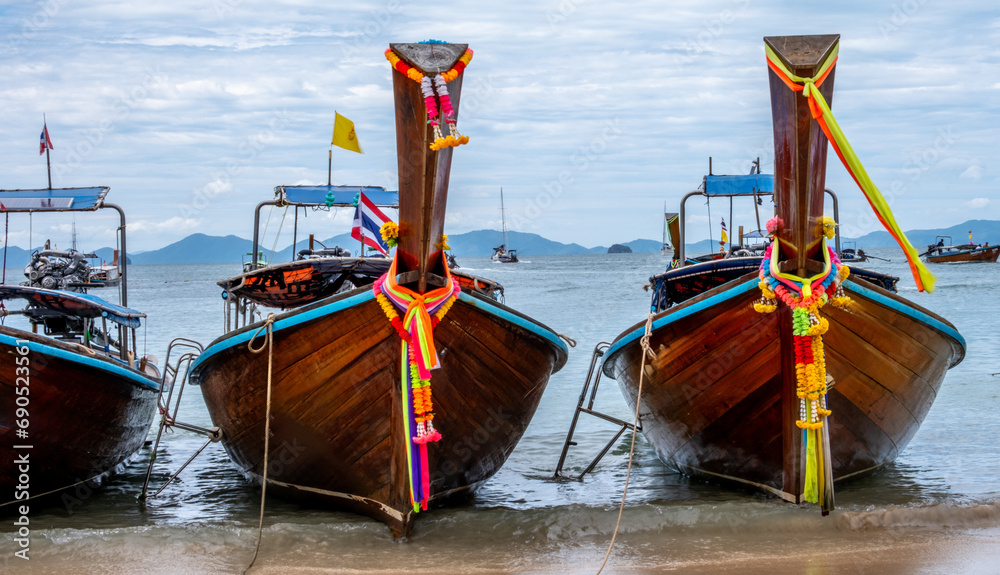 Railay Beach in Krabi Province in southern Thailand along the Andaman Sea