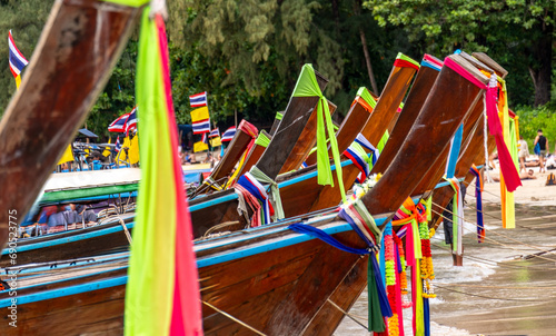 Railay Beach in Krabi Province in southern Thailand along the Andaman Sea