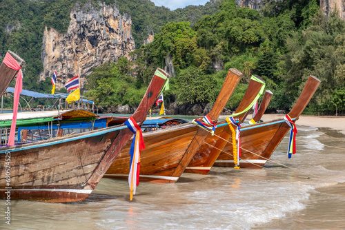 Railay Beach in Krabi Province in southern Thailand along the Andaman Sea