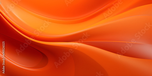 Orange abstract background with smooth lines