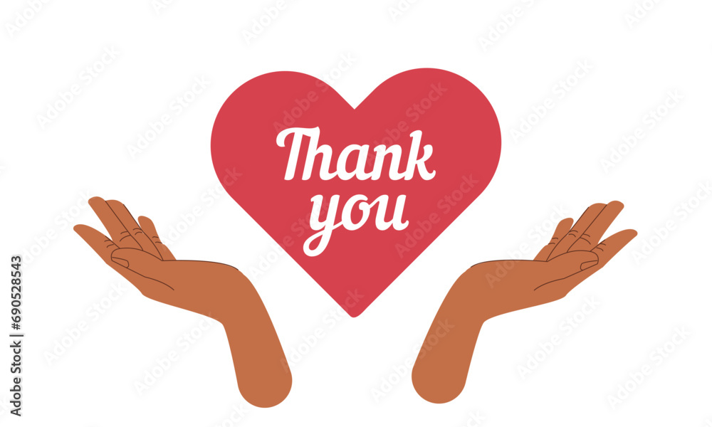 International thank you day , 11 January ,Red heart with words thank you and hands flat style vector illustration isolate on white ,Holiday poster for different design uses card, postcard, tag, banner International thank you day , 11 January ,Red heart with words thank you and hands flat style vector illustration isolate on white ,Holiday poster for different design uses card, postcard, tag, banner