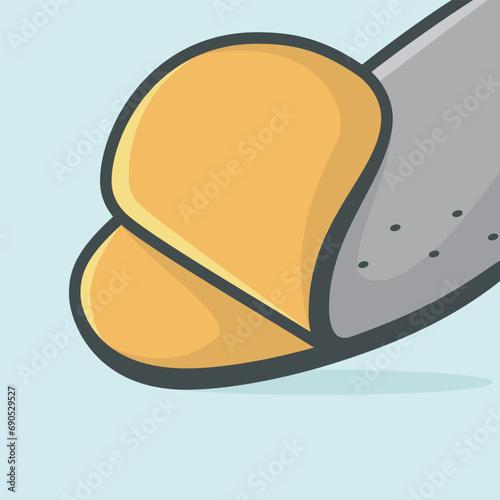Vector design for three-layered shoe arch support insole. Comfortable shoes insoles vector illustration.