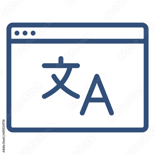 Application translate vector icon