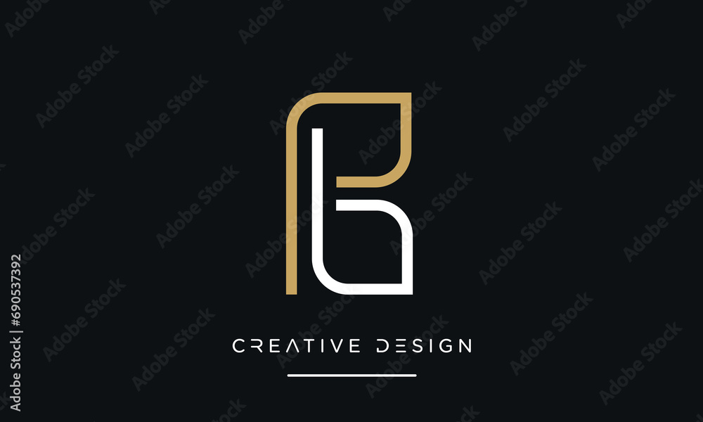 PB or BP Alphabet letters logo monogram PB or BP Alphabet letters logo monogram