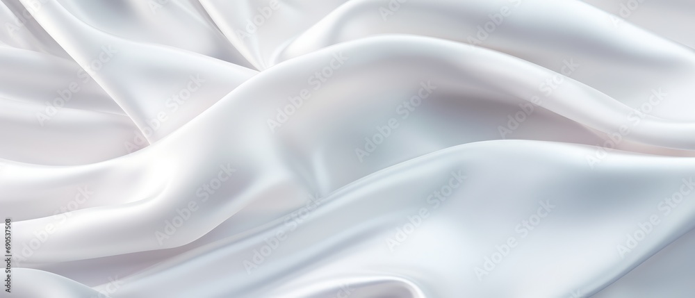 white silk satin fabric abstract background