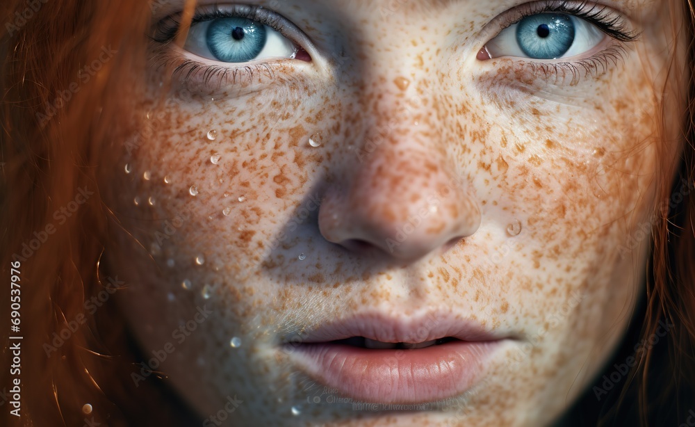 close up macro shot of woman eye without make up, blue green iris look attractive, Generative Ai
close up macro shot of woman eye without make up, blue green iris look attractive, Generative Ai