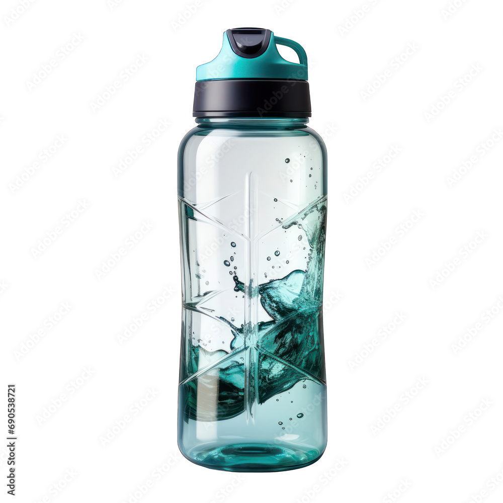 Sports Water Bottle Isolated on Transparent or White Background, PNG Sports Water Bottle Isolated on Transparent or White Background, PNG