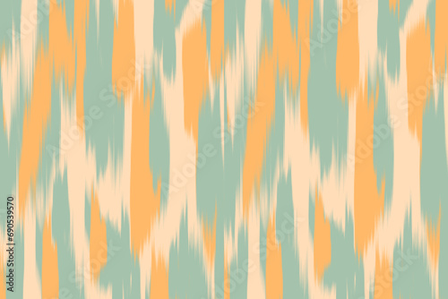 Uzbek ikat pattern and fabric in Uzbekistan. Abstract background for wallpaper, textile, cloth, fashion, table cloth photo
