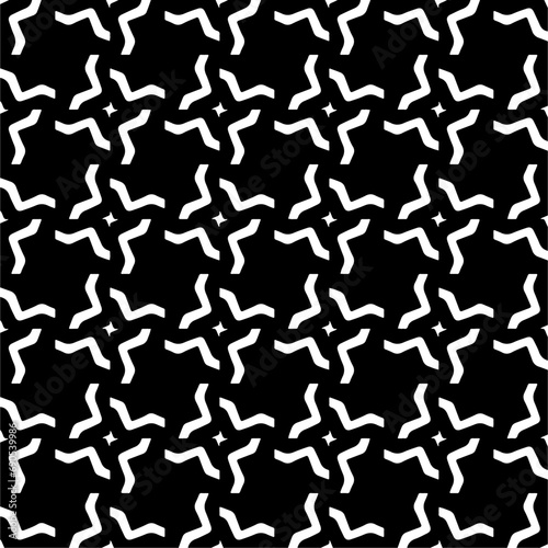 Wallpaper with Seamless repeating pattern.  Black and white pattern . Abstract background. Monochrome texture  for web page  textures  card  poster  fabric  textile.