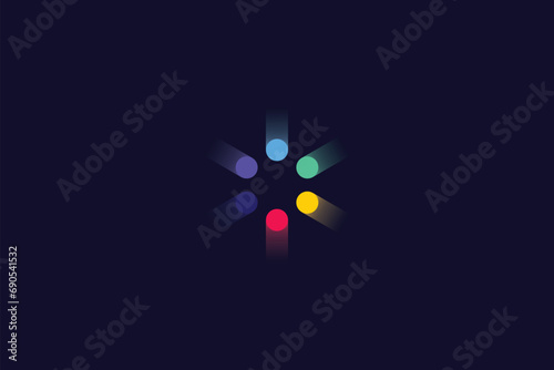 Abstract technology logo design icon vector template