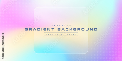 Abstract blurred colorful mesh gradient background, futuristic wallpapers branding, business card, soft pastel color, geometric line dot tech, digital cyber ai technology, presentation template vector