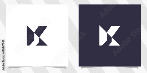 letter k logo design vector