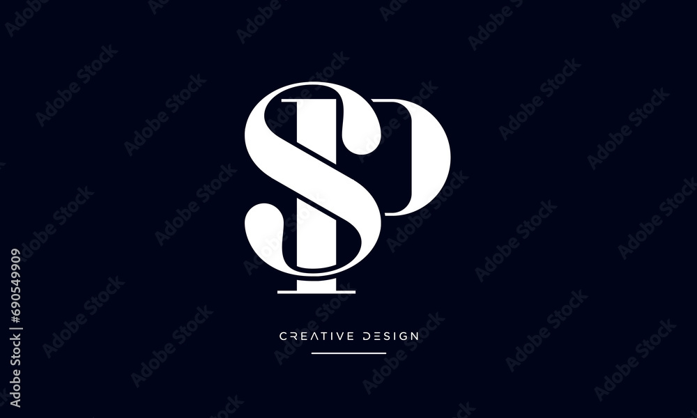 PS or SP Alphabet letters logo mnoogram PS or SP Alphabet letters logo mnoogram