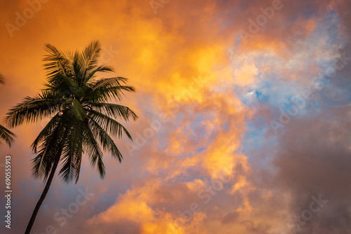Beautiful sunset in Drake bay  Costa Rica 