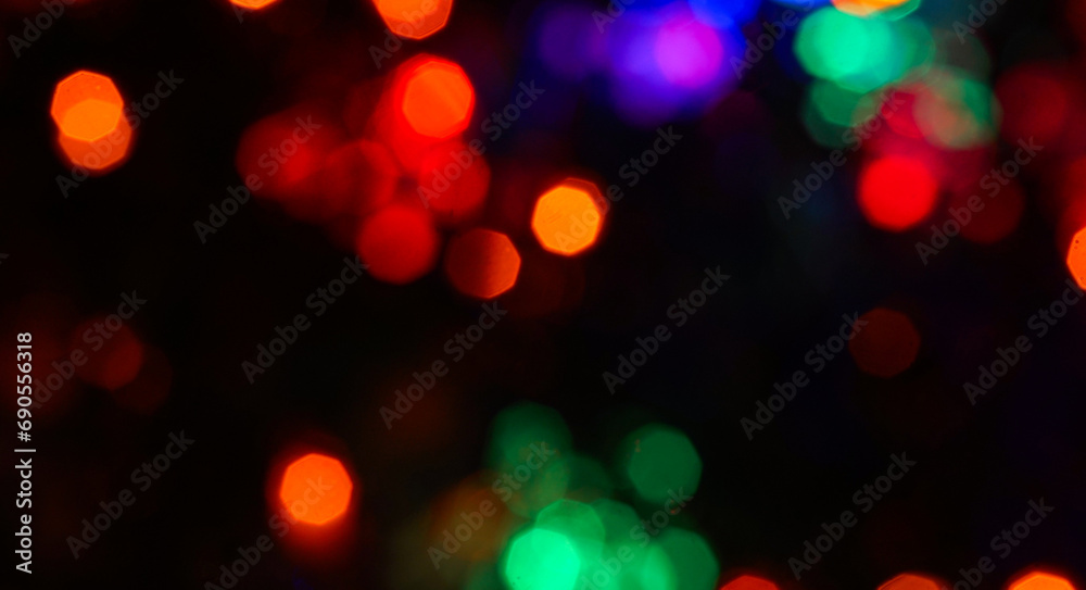 Bokeh photo of New Year's lights