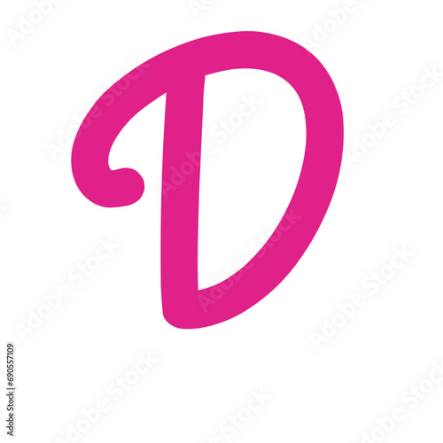 Barbie Pink Font Aplhabet