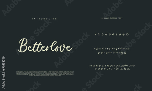 signature Font Calligraphy Logotype Script Brush Font Type Font lettering handwritten 