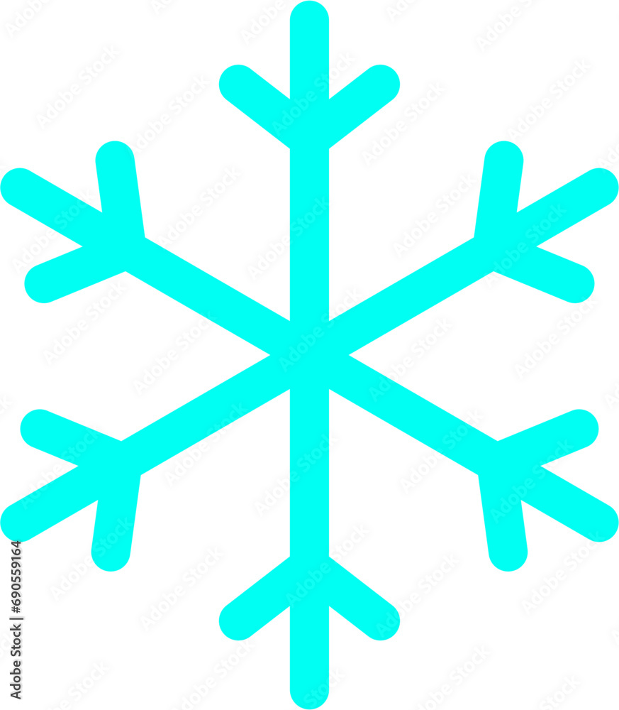 Obraz premium Snowflake Decoration Effect