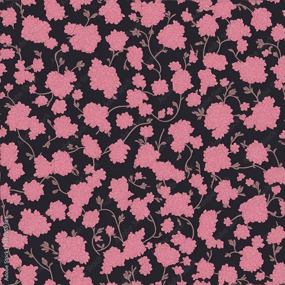 beautiful floral flower seamless pattern background for premium product ai generated beautiful floral flower seamless pattern background for premium product ai generated
