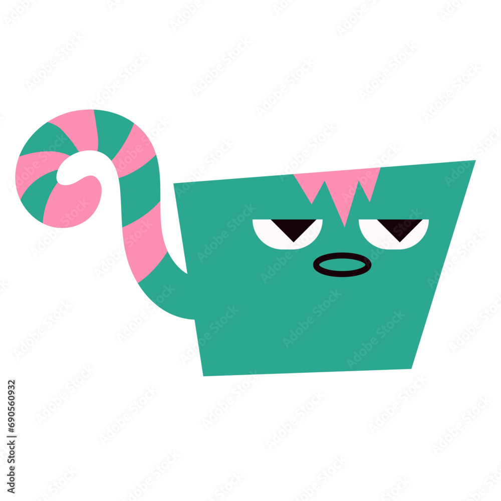 Fototapeta premium Cute Abstract Character Vector Set